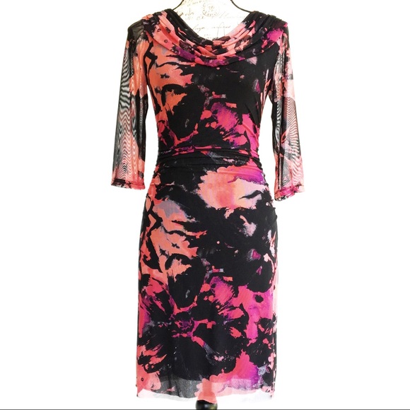Kay Unger Dresses & Skirts - Kay Unger New York Printed Mesh Dress
